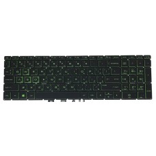 Teclado PT HP 15-da0000/ BLACK GREEN KEYS BACKLIGHT 